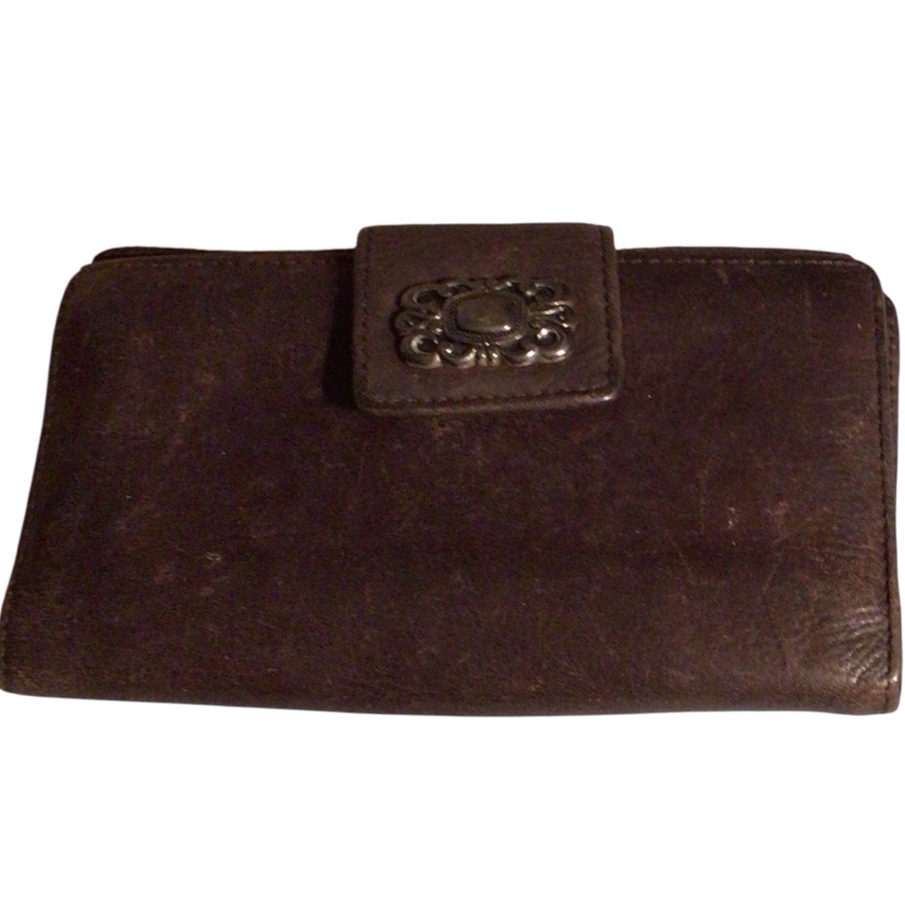 EUC.....Womens Vintage Fossil brown leather wallet.